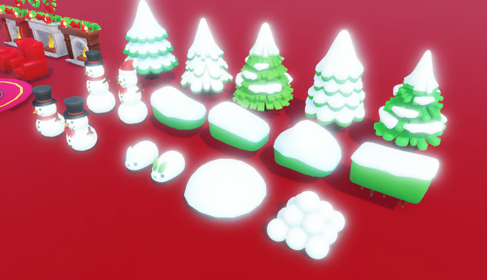 Low Poly Christmas Winter Pack