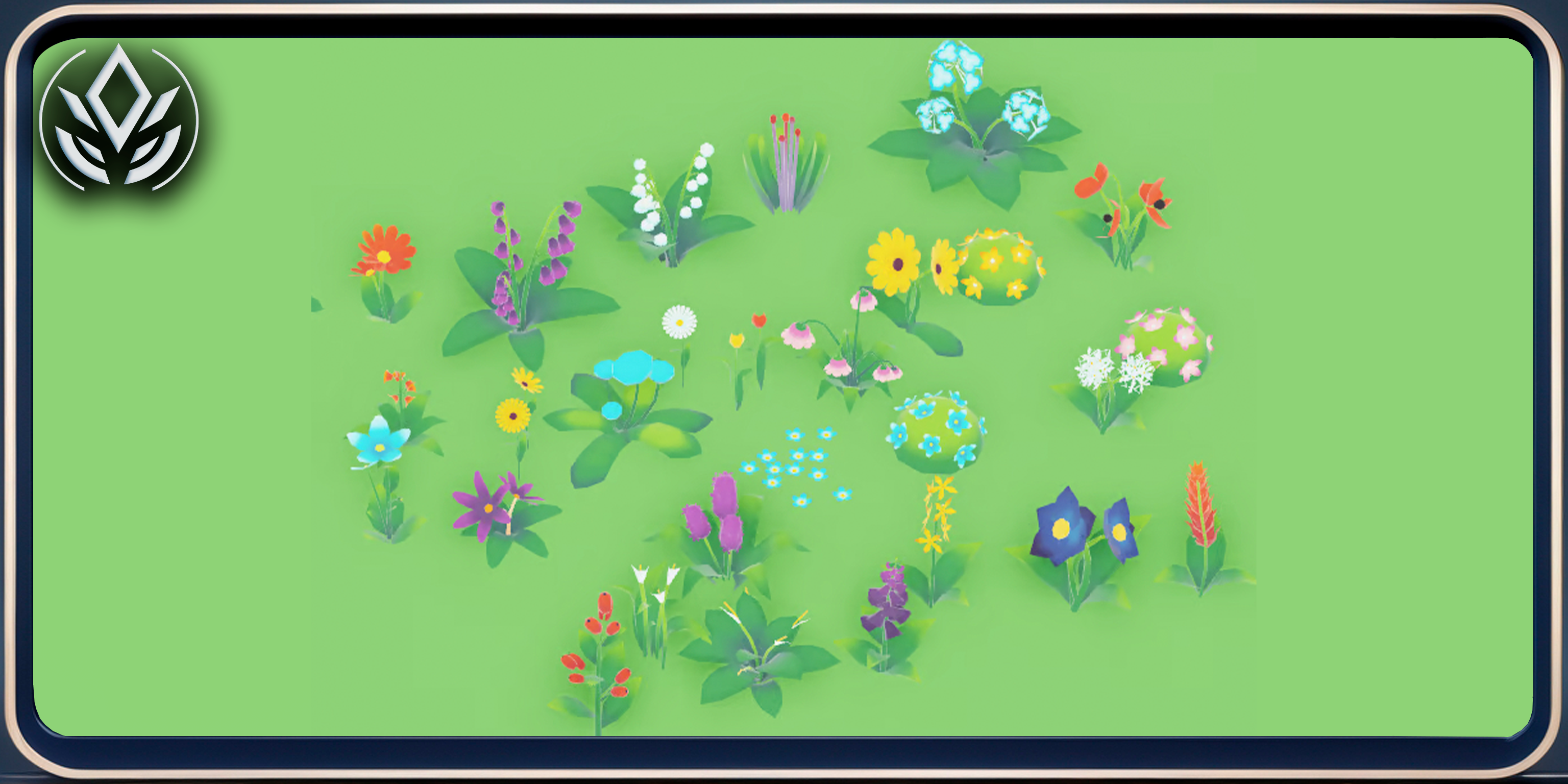 Low Poly Flowers Pack