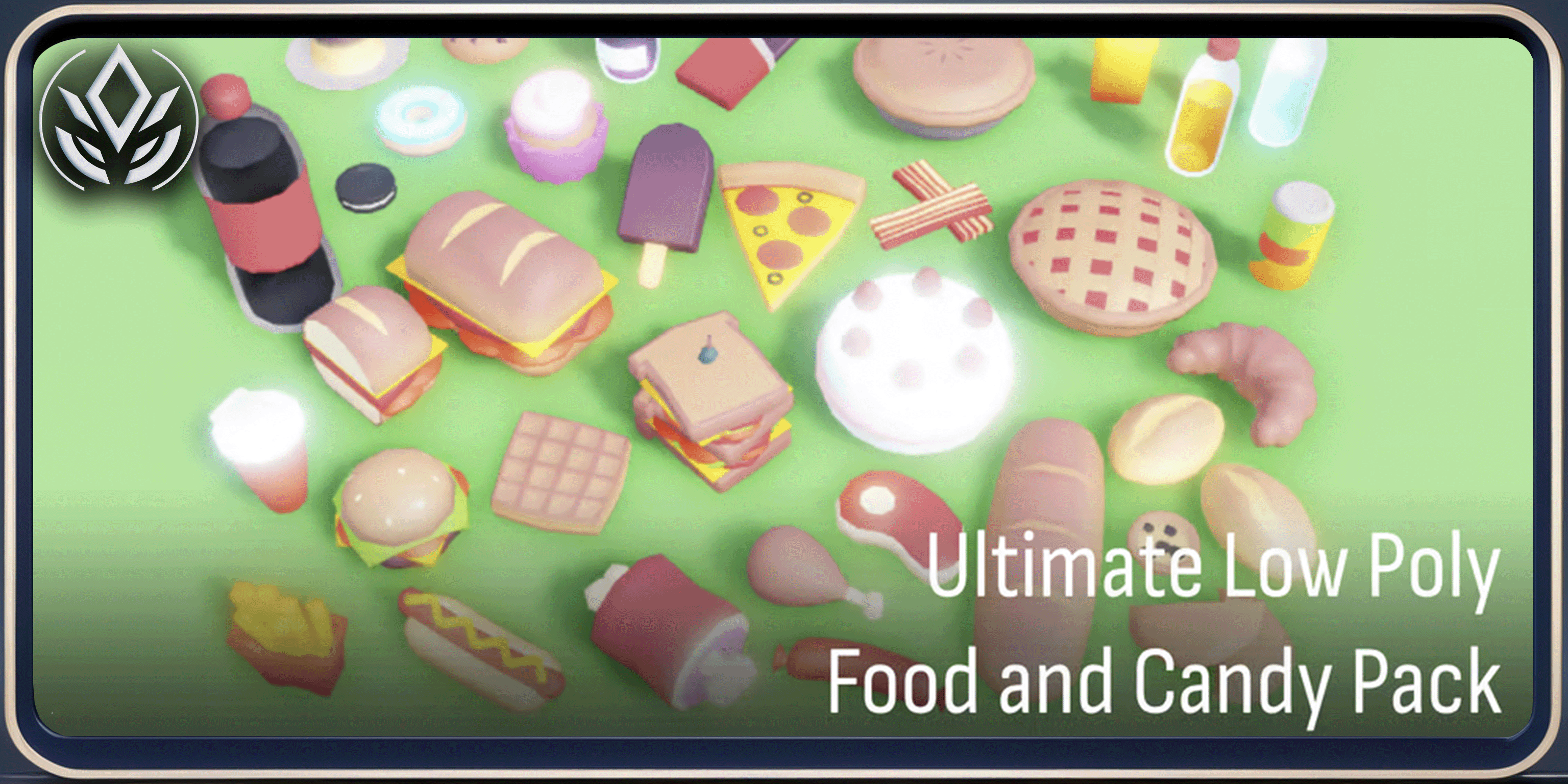 Ultimate Low Poly Food & Candy Pack