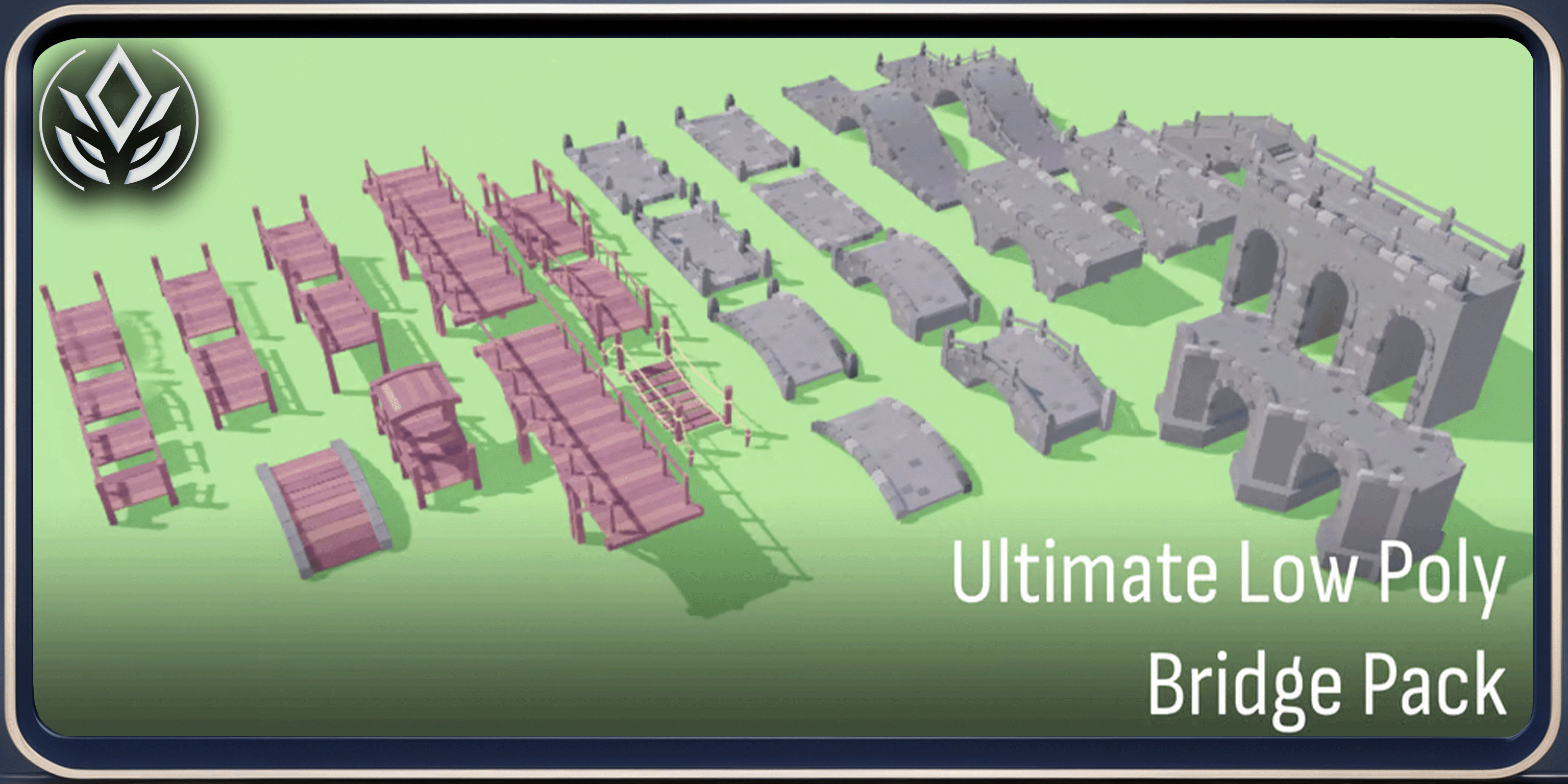 Ultimate Low Poly Bridge Pack